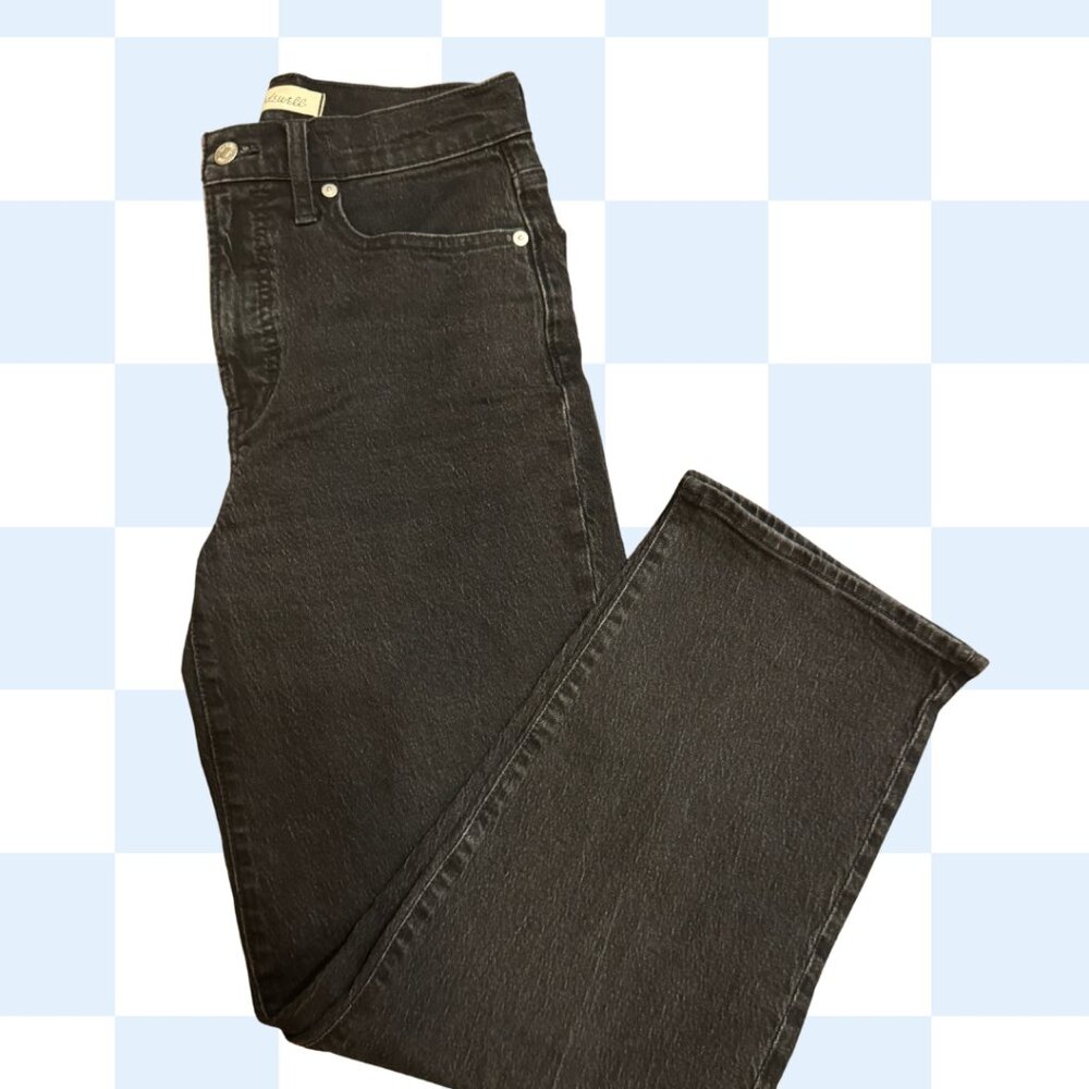 Madewell The Perfect Vintage Wide Leg Jean, Size 26, Black